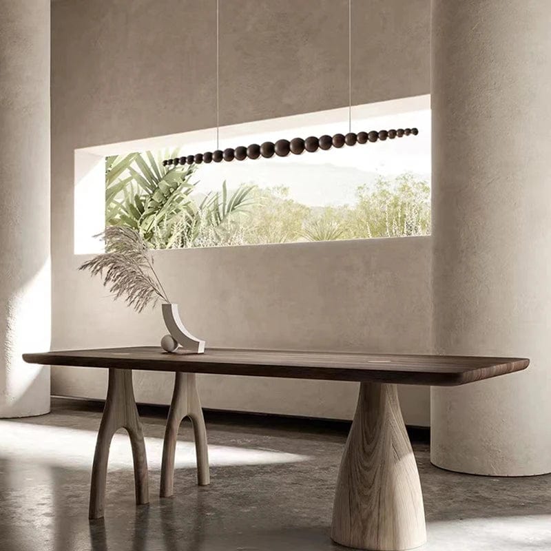 Wood Chandelier Soft Ambient Glow Design Decorative Accent