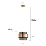 Pendant light in modern living room