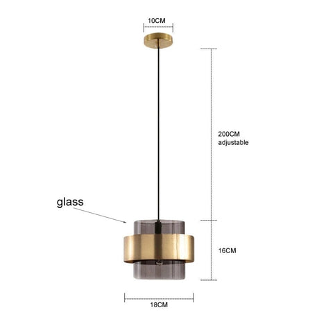 Pendant light in modern living room