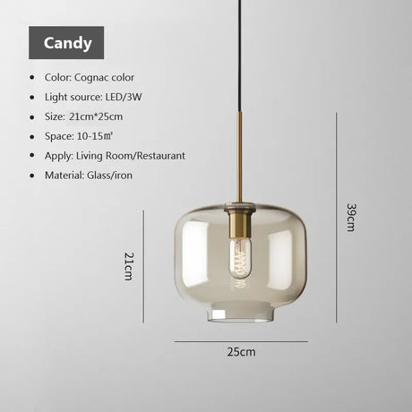 Pendant light final angle view