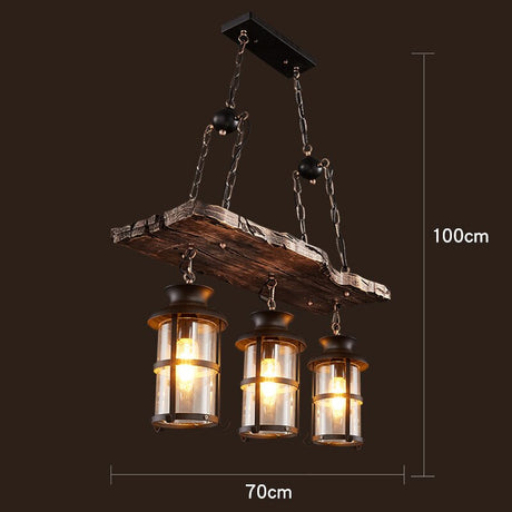 Vintage Industrial Ceiling Light Installed Overhead
