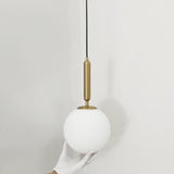 Aluminum pendant light aluminum finish close-up