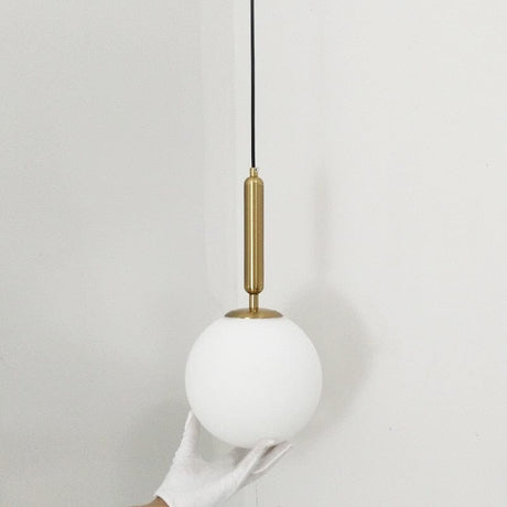Aluminum pendant light aluminum finish close-up
