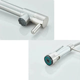 NovaPulse Kitchen Mixer Tap matte nickel finish close-up - OpalDwell