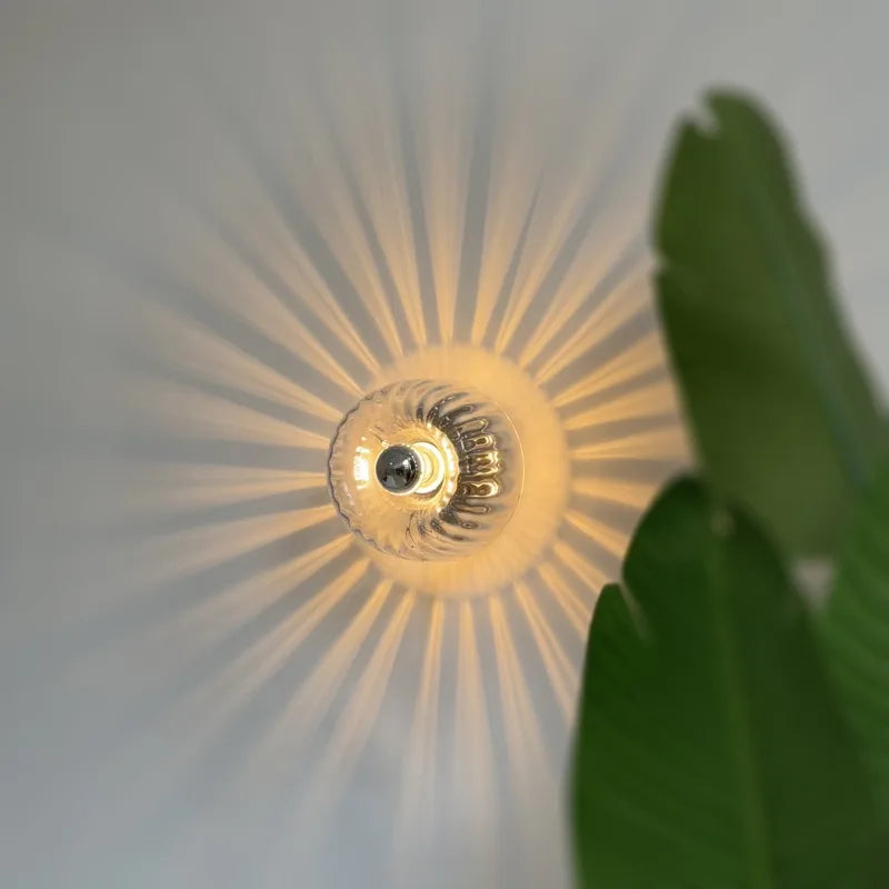 Glass Wall Sconce for bedroom