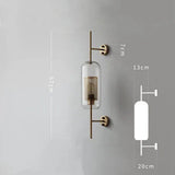 Wall lamp with contemporary silhouette for entryway decor