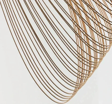 discreet-profile wood pendant lamp for restaurant and shop interiors