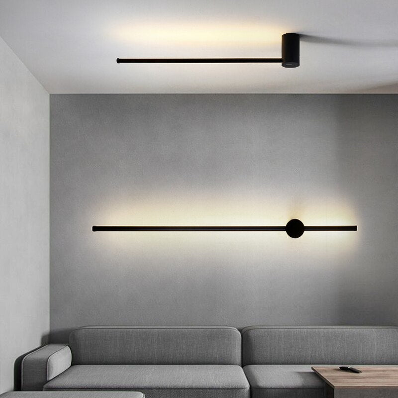 Gold and Black Wall Light LED Sconce
