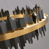 Circular Chandelier Dimmable Warm Cool Light Design