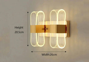 Wall mounted led sconce for staircases
