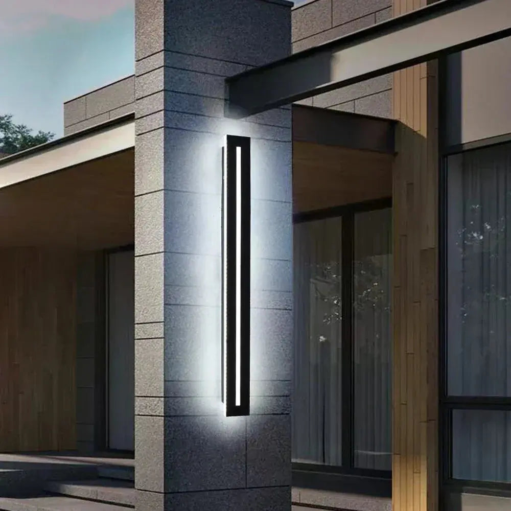 Chrome LED wall light for dining room