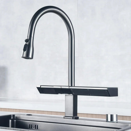 Black and Rose Gold Faucet Detail