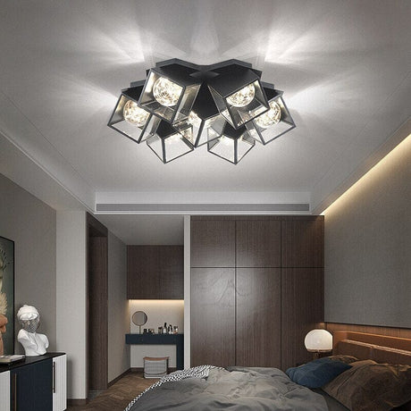 Gypsophila Flower Pendant Chandelier White Black