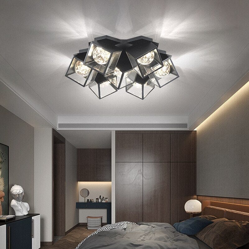 Gypsophila Flower Pendant Chandelier White Black