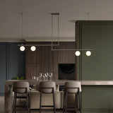 Frosted globe pendant lamp for living room