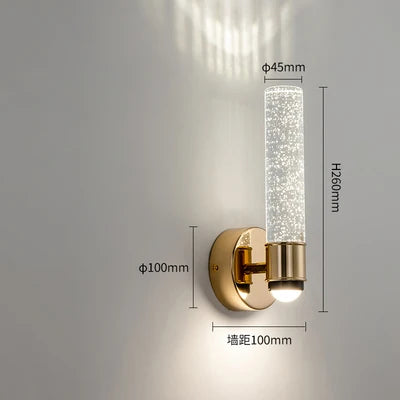 Crystal Wall Light for Bedroom Ambiance