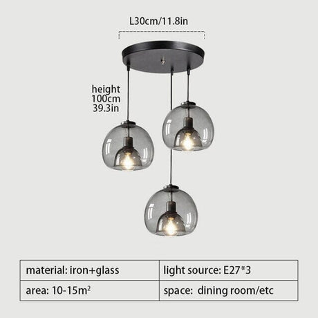 Contemporary Translucent Glass Pendant Light Lighting Fixture Close-Up | OroDwell