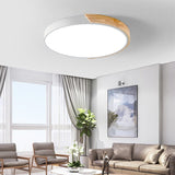 Wood Acrylic Chandelier Warm Glow Living Room