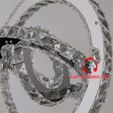 LED chandelier with adjustable hanging chain detail