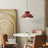 resin pendant light with cream finish for kitchen spaces