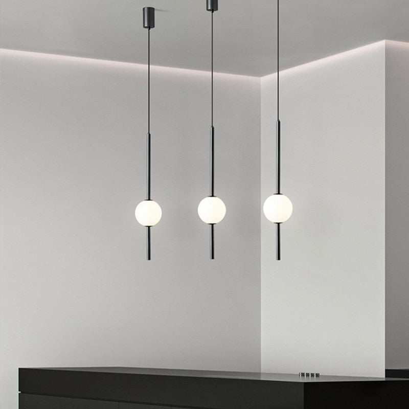 OrionGlow Hanging Lamp – Nordic-Inspired Nickel Finish