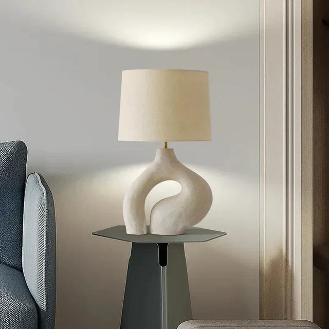Metal table lamp for modern accent piece