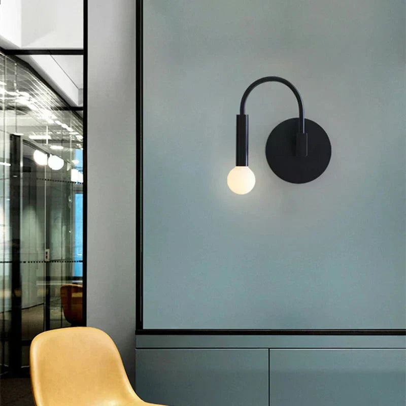 Led wall lamp for compact and mid-size spaces