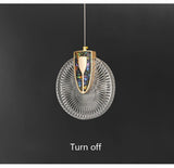 Crystal Pendant Light LED Round Design for Living Room - OpalDwell