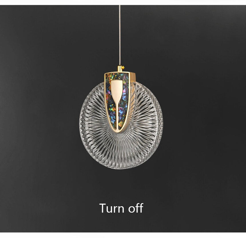 Crystal Pendant Light LED Round Design for Living Room - OpalDwell