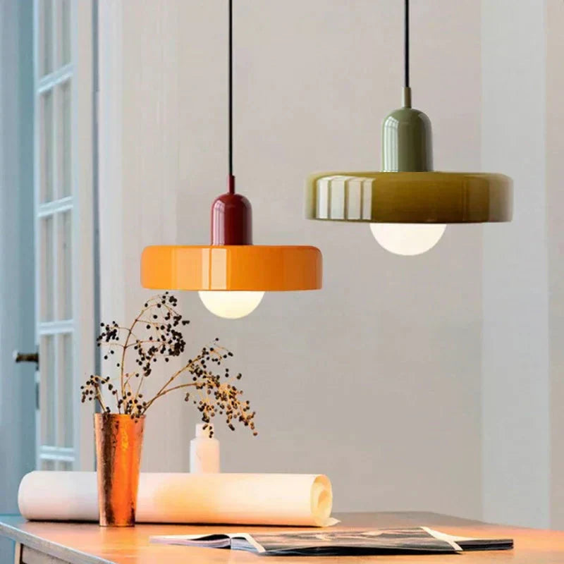 Perforated Glass Pendant Light Texture Detail