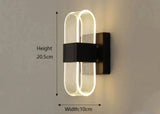 Aluminum wall sconce with multiple led points