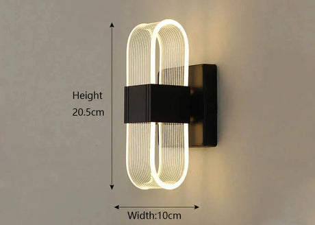 Aluminum wall sconce with multiple led points