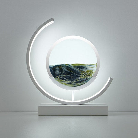 sand art sculpture lamp - dimensions reference