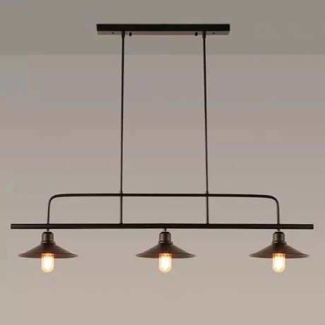 vintage loft chandelier with three adjustable heads