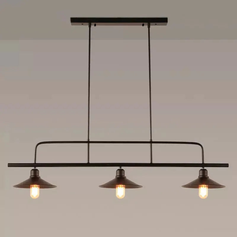 vintage loft chandelier with three adjustable heads