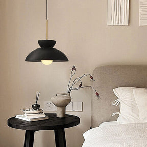 Marcelli resin pendant light full view