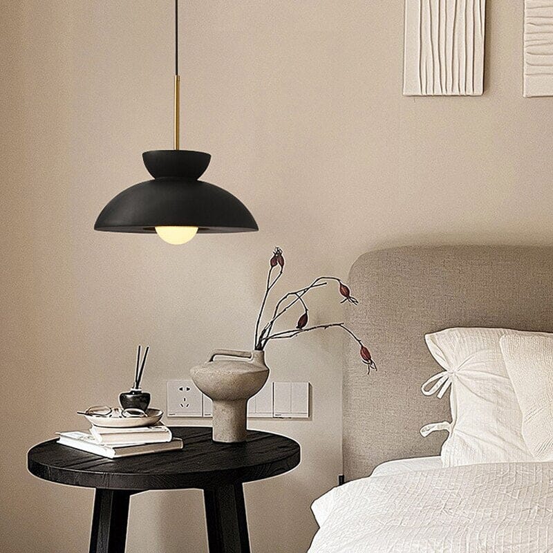 Marcelli resin pendant light full view