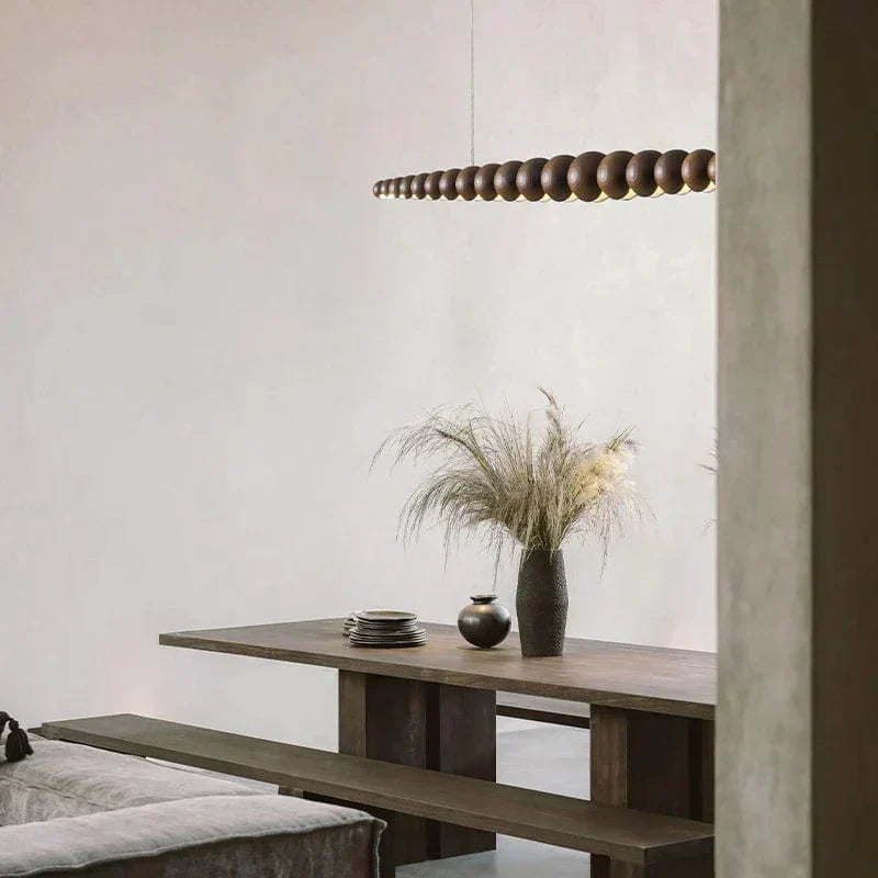 Wood Chandelier for Living Room Statement Piece