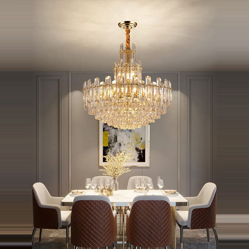 Polished Brass Chandelier for Special Occasions