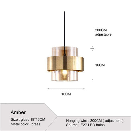Pendant light size variant detail