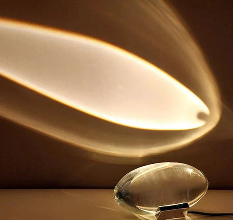 Solara crystal table lamp for cozy evenings