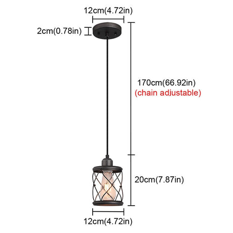 Factory Style Steel Pendant Light for Kitchen