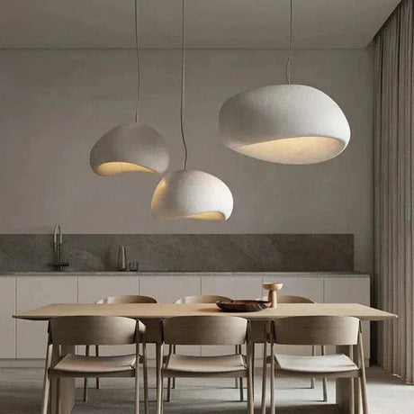 Wabi-sabi ceiling pendant light organic design