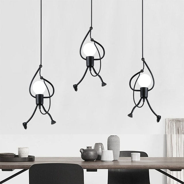 Meriko vintage metal pendant light for children's rooms