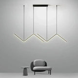 Marlow aluminum LED pendant light for dining rooms
