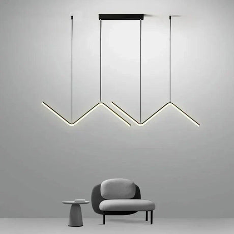 Marlow aluminum LED pendant light for dining rooms