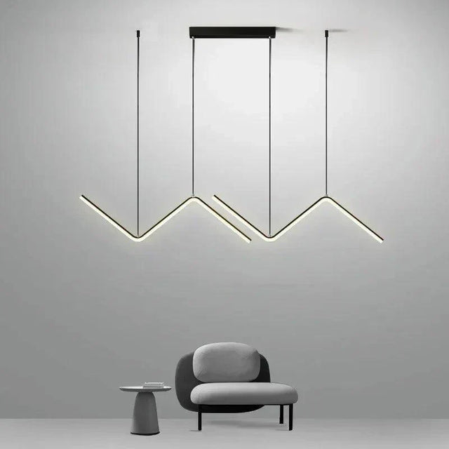 Marlow aluminum LED pendant light for dining rooms
