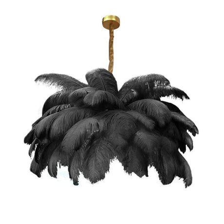 Ostrich Feather Pendant Light for Modern Homes