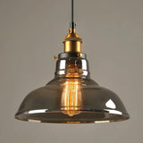 Amber Glass Pendant Light Finish Detail