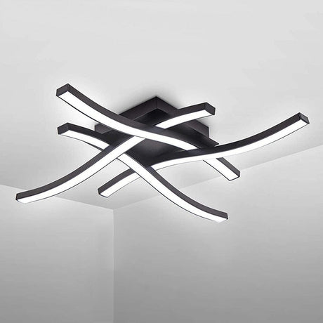 Wave-Shaped LED Board Detail